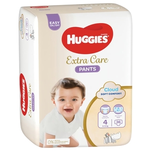 Huggies Extra Care Culotte Size 4 9-14Kg 36 Pieces