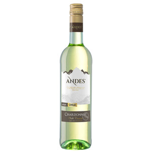 Andes White Wine Chardonnay Chile 750Ml