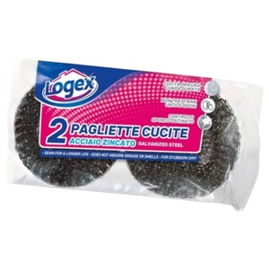 Logex Stainless Steel Scourer 2 Pieces