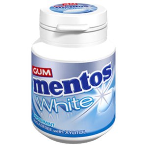 Mentos Gum White Peppermint 72 Pieces