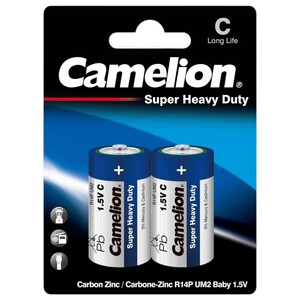 Camelion Super Heavy Duty C Batteries 2 Pieces