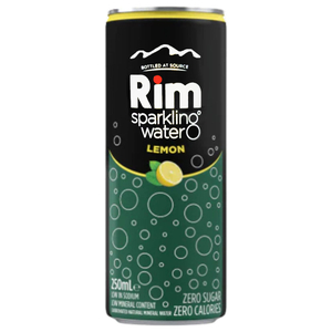 Rim Sparkling Water Lemon Can 250Ml
