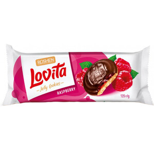 Roshen Lovita Cookies Raspberry 135G