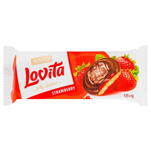 Roshen Lovita Cookies Strawberry 135G