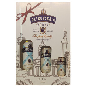 Petroviskaia Vodka Pack Of 3 Bottles 175Cl