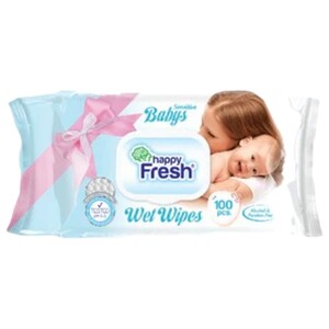 Happy Fresh Baby Wet Wipes 100 Pieces