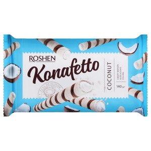 Roshen Konafetto Rolls Coconut 140G
