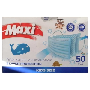 Maxi Medical Masks For Kids 50 Pieces