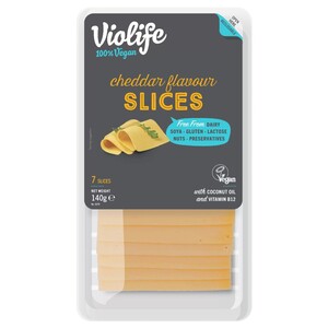 Violife Cheddar Cheese Slices Vegan 140G