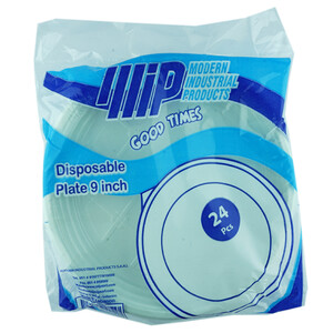 Mpi White Round Plate 24Pcs