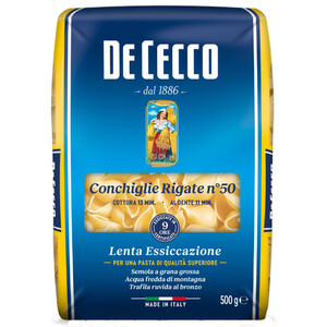 De Cecco Conchiglie Rigate 500G