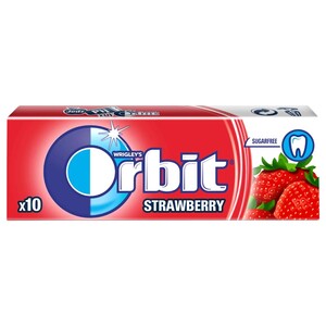 Wrigley's Orbit Strawberry Pellets Sugar Free 10 Pieces 14G