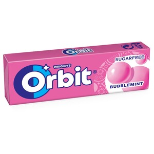Wrigley's Orbit Bubblemint Gum 10 Pieces 14G