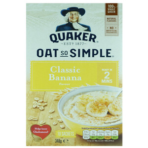 Quaker Oats So Simple Banana 348G
