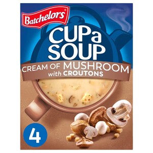 Batchelors Mushroom Soup With Crouton 4 Sachets 99G
