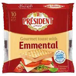 Président Emmental Cheese Slices 10 Pieces 200G