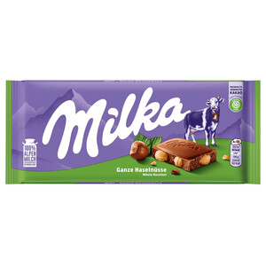 Milka Chocolate Bar Hazelnut 80G