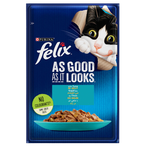 Felix Wet Cat Food With Tuna In Jelly Pouch 85G