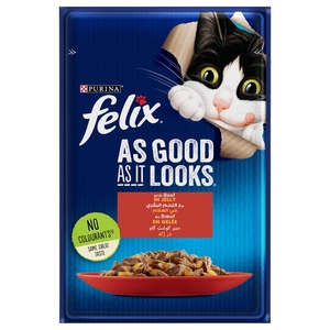 Felix Cat Food Beef In Jelly Pouch 85G