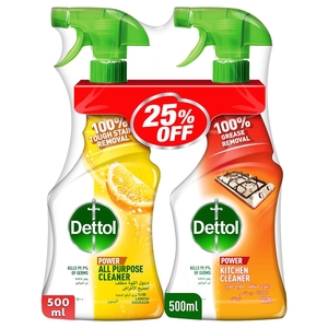 Dettol Bathroom Cleaner + All Purpose 500Ml -25% Off