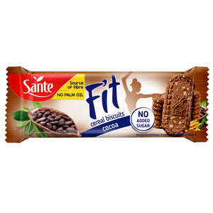 Sante Fit Cereal Biscuits Cocoa No Added Sugar 50G