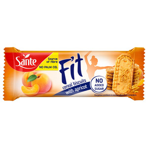 Sante Fit Cereal Biscuit Apricot No Added Sugar 50G
