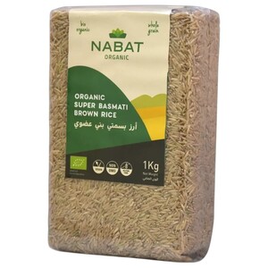 Nabat Organic Super Basmati Brown Rice 1Kg