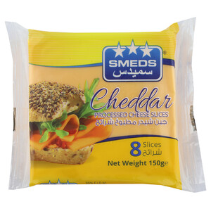Smeds Slices Cheddar 150G