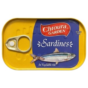 Chtoura Garden Sardines In Vegetable Oil 125G