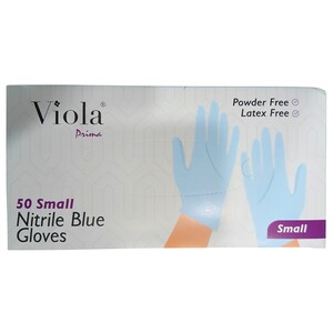 Viola Nitrile Gloves Box Small 50 Pieces