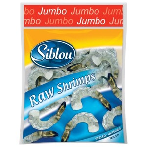 Siblou Frozen Shrimps Raw Jumbo 16/20 500G