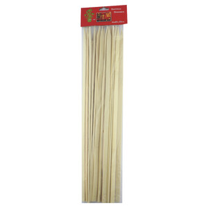 Bamboo Skewers Flat 35Cm 25 Pieces