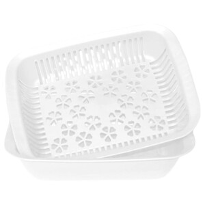 Gab Plastic Rectangular Colander With Bowl 36Cmx27cm