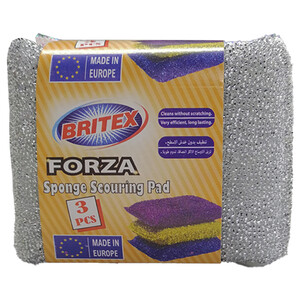 Britex Forza Sponge Scouring Pad 3Pcs