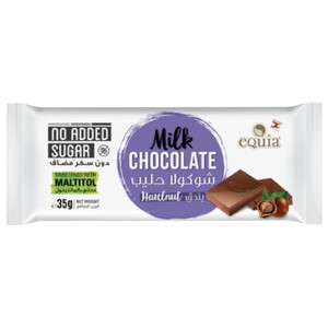 eQuia Milk Chocolate With Hazelnut 35G