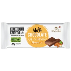 eQuia Milk Chocolate With Almond 35G
