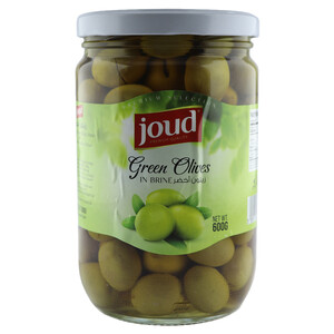 Joud Green Olives Jar 600G