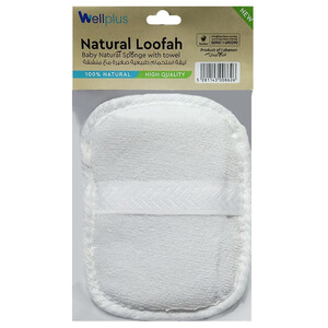 Well Plus Large Bath Hand Sponge With Towel