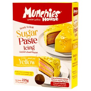 Munchies Sugar Paste Icing Yellow 225G