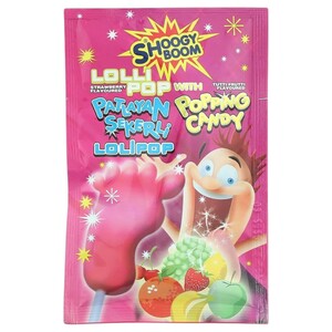 Shoogy Boom Popping Candy Lolipop Tutti Frutti 12G