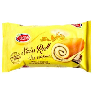 Jordina Swiss Roll Vanilla Filled Cocoa 55G