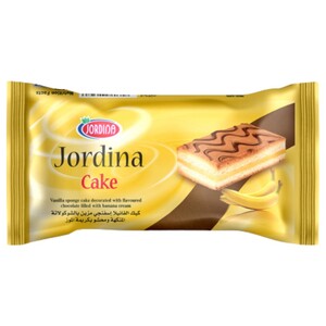 Jordina Sponge Cake Filled Banana Cream 40G