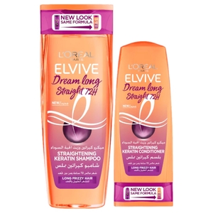 L'oreal Elvive Shampoo Dream Long Straight 400Ml + Conditioner 200Ml