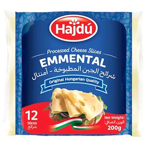 Hajdu Processed Sliced Cheese Emental 200G
