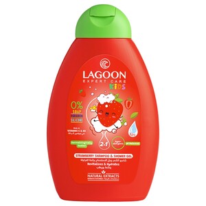 Lagoon Kids 2In1 Shampoo & Shower Gel Strawberry 400Ml