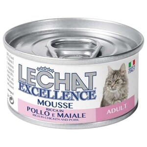 Lechat Excellence Cat Food Mousse Adult Chicken And Pork 85G