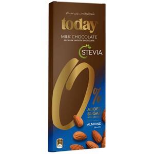 Today Stevia Milk Chocolate Almond Sugar Free 65G