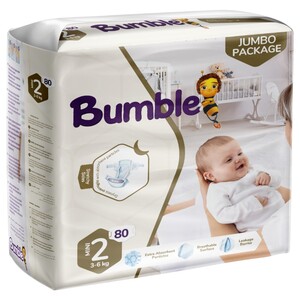 Bumble Baby Couche Bebe Mini No.2 3-6 Kg-80 Pieces