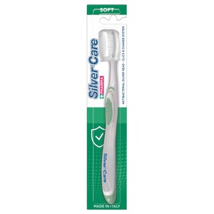 Silver Care Antibacterial Toothbrush Soft With Replaceable Head