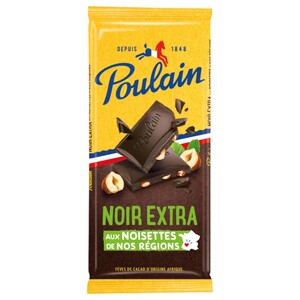 Poulain Noir Extra Noisettes 100G
